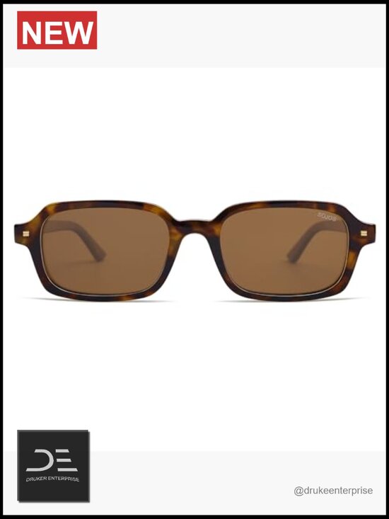 Retro Rectangle Polarized Sunglasses, UV400 TAC Lenses, Thin Frame main image 4